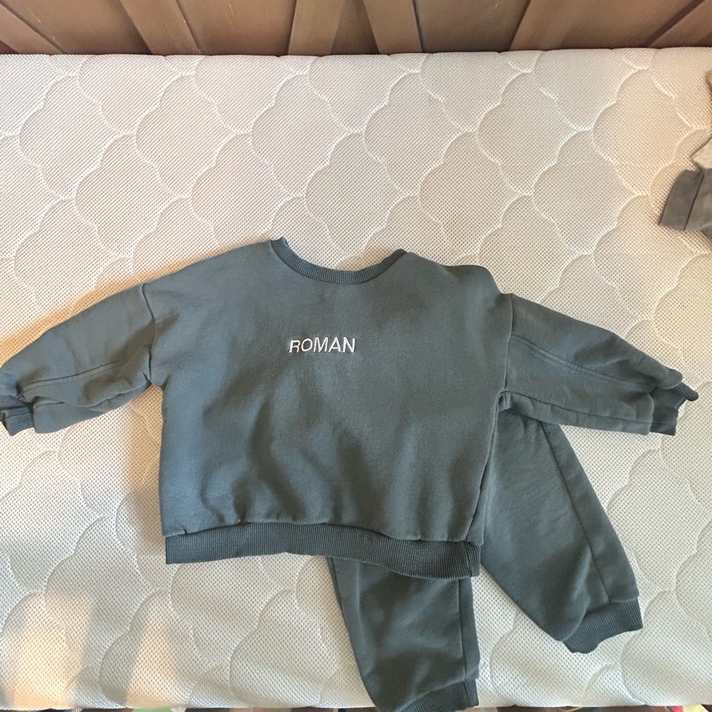 Zara Teal Sweatshirt and Pants Set-personalized